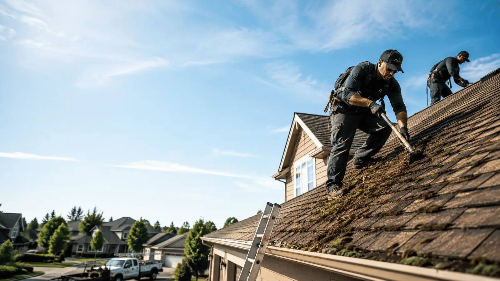 Roof Moss Removal in Sandston, VA near me